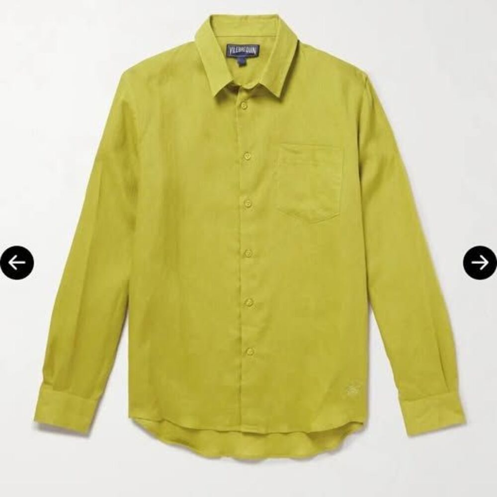 Vilebrequin Caroubis Linen Shirt - Size Large